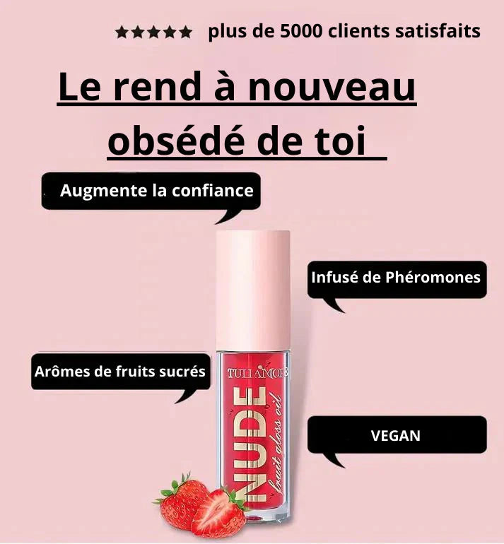Rouge à lèvres avec Phéromones pour un Sourire Envoûtant